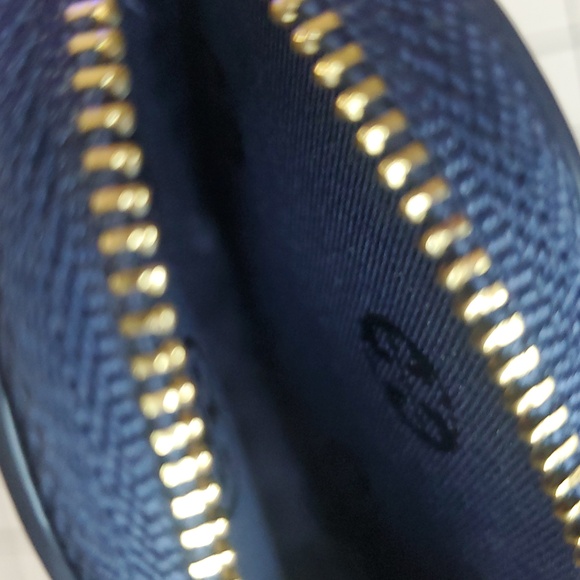TORY BURCH Navy Heart Coin Pouch - Picture 5 of 7